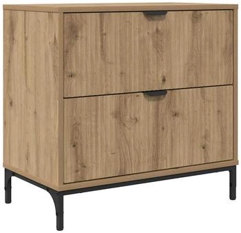 VidaXL Wand-Nachttisch 2er-Set – Schwebender Nachtschrank Mit Stauraum, Hochglanz Weiß