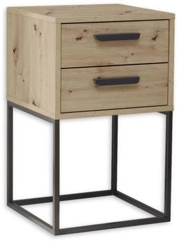 Schlafkontor "Suna Kommode Nachttisch " braun (artisan eiche) B:40cm H:65cm T:38,5cm Melamin Sideboards auf Metallgestell (62401936-0) artisan eiche