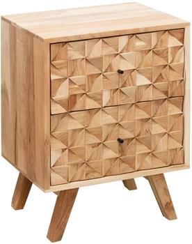Finebuy REWA Nachttisch Boxspringbett Nachtkästchen Holz massiv