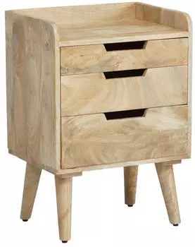 Wohnling nachttisch 45x33x63 cm boxspringbett massivholz schubladen |
