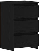 vidaXL Nachttisch 2 stk. Schwarz Eichen-Optik 40 x 35 x 62,5 cm