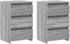 vidaXL Nachttische 2 Stk. 40x35x62,5 cm Holzwerkstoff