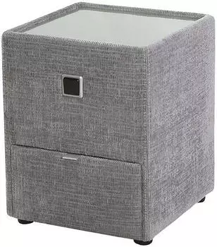 Jockenhöfer "Lancy" grau (hellgrau 330 29) B:42,5cm H:53cm T:45cm Holzwerkstoff Glas Sideboards mit LED-Beleuchtung (71046430-0) hellgrau 330 29