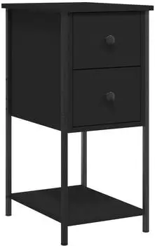 vidaXL Schwarz 32x42x70 cm Holzwerkstoff (826093)