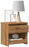 vidaXL Nachttische 2 Stk. Artisan-Eiche 40x30x39 cm Holzwerkstoff
