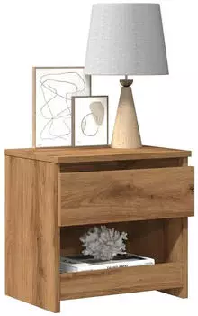 vidaXL Nachttische 2 Stk. Artisan-Eiche 40x30x39 cm Holzwerkstoff (856409)