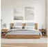 vidaXL Nachttische 2 Stk. Artisan-Eiche 40x30x39 cm Holzwerkstoff (856409)