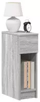 vidaXL Nachttische mit Schublade 2 Stk. Grau Sonoma 20x36x60 cm