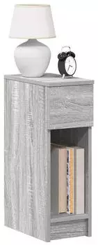 vidaXL Nachttische mit Schublade 2 Stk. Sonoma 20x36x60 cm (858706) grau