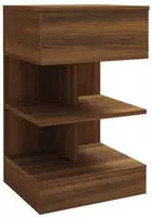 vidaXL Nachttisch Braun Eichen-Optik 40x35x65 cm Holzwerkstoff