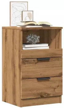 vidaXL Nachttische 2 Stk. Artisan-Eiche 40x36x65 cm Holzwerkstoff (856847)