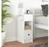 vidaXL Nachttisch mit Schublade 25x31x66 cm (858614) weiß