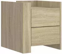 vidaXL Nachttisch Sonoma-Eiche 45x50x50 cm Holzwerkstoff