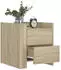 vidaXL Nachttisch Sonoma-Eiche 45x50x50 cm Holzwerkstoff (848285)