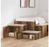vidaXL Nachttisch Badschrank Altholz 118x41x40 cm Holzwerkstoff (866665)