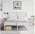vidaXL Nachttische 2 Stk. 34,5x39x44 cm Stahl (841622) rosa