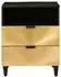 vidaXL Nachttisch und 50x33x60 cm massives Mangoholz (4017838) schwarz gold