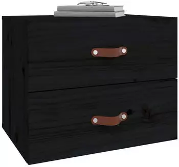vidaXL Wand-Nachttisch 50x36x40 cm (820984) schwarz
