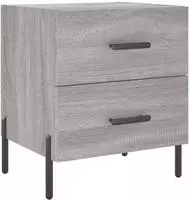 vidaXL Nachttisch Grau Sonoma 40x35x47,5 cm Holzwerkstoff