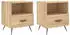 vidaXL 2 Stk. Sonoma-Eiche 40x35x47,5 cm Holzwerkstoff (827379)