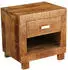 SIT Möbel Nachttisch | 1 Schublade 1 offenes Fach | Mango-Holz natur | B 40 x T 30 x H 40 cm | 19000-50 | Serie