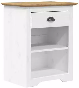vidaXL BODO Nachttisch Braun 53x38,5x66cm Massivholz Kiefer