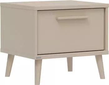 Paidi EEFJE Nachtkommode Holzwerkstoff Soft-Close Schublade, Cashmere-Beige, 48x42x41cm