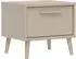 Paidi EEFJE Nachtkommode Holzwerkstoff Soft-Close Schublade, Cashmere-Beige, 48x42x41cm
