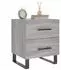vidaXL Nachttisch 2er-Set Grau Sonoma 40x35x47,5cm Holzwerkstoff