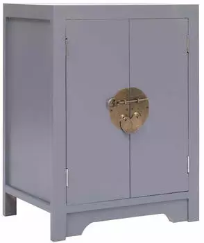 vidaXL Nachttisch Paulowniaholz Grau 38x28x52cm (284072)