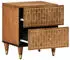 vidaXL Nachttische 2 Stk. Massivholz Mango 40x33x46 cm (358283)