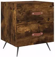 vidaXL Nachttisch R&auml;uchereiche 40x35x47,5 cm Holzwerkstoff