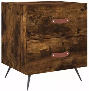 vidaXL Nachttisch Rauchige Eiche Holzwerkstoff 40x35x47,5cm