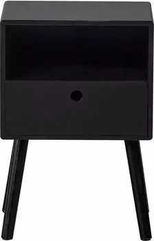 Woood Vienna Nachttisch MDF, schwarz, 36x30x53cm (84250862-0)