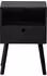 Woood Vienna Nachttisch MDF, schwarz, 36x30x53cm (84250862-0)