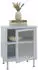 MCW Nachttisch MCW-O87 Industrial Schilfglas 55x41x41cm, weiß (100481)