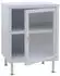MCW Nachttisch MCW-O87 Industrial Schilfglas 55x41x41cm, weiß (100481)