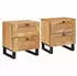 vidaXL Nachttisch 2er-Set Massivholz Mango 40x33x46cm (4018043)