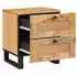 vidaXL Nachttisch 2er-Set Massivholz Mango 40x33x46cm (4018043)