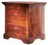 Massivmoebel24 Oxford Nachttisch Akazie massiv nougat lackiert 52x40x54cm (09-330-620-9605)