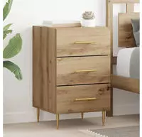 vidaXL Nachttisch Artisan-Eiche 40 x 40 x 66 cm Holzwerkstoff