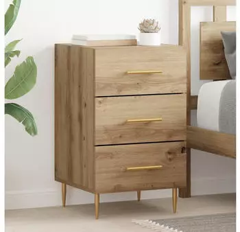 vidaXL Nachttisch Artisan-Eiche 40x40x66cm Holzwerkstoff