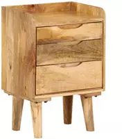 vidaXL Nachttisch Massivholz Mango 40x30x59,5 cm