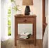 Idimex APOANA Nachttisch Kiefer Massivholz, 1 Schublade, dunkelbraun (45x55x35cm)