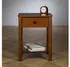 Idimex APOANA Nachttisch Kiefer Massivholz, 1 Schublade, dunkelbraun (45x55x35cm)