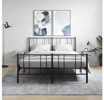 vidaXL Wand-Nachttische 2 Stk. Grau Sonoma 35x35x20cm (829865)