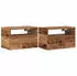 vidaXL Wand-Nachttische 2 Stk. Altholz-Optik 45x26x28,5cm Holzwerkstoff (858611)