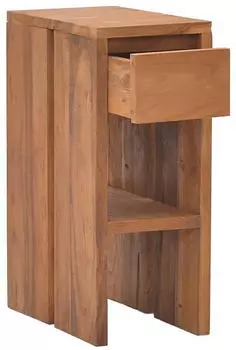 vidaXL Nachttisch Massivholz Teak 20x35x50cm