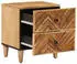 vidaXL Nachttisch mit Schublade 2er-Set Mangoholz Braun 40x33,5x46cm (4018915)