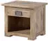 Massivmoebel24 Railway Nachttisch Mangoholz 50x40x45cm whitewash (09-680-772-2087)